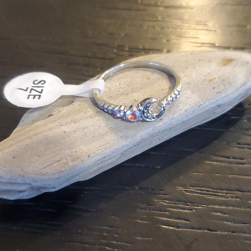 Dainty Moon Ring